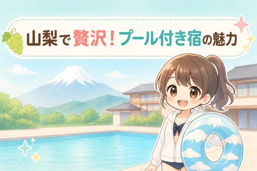 山梨でプール付き宿に泊まるメリット