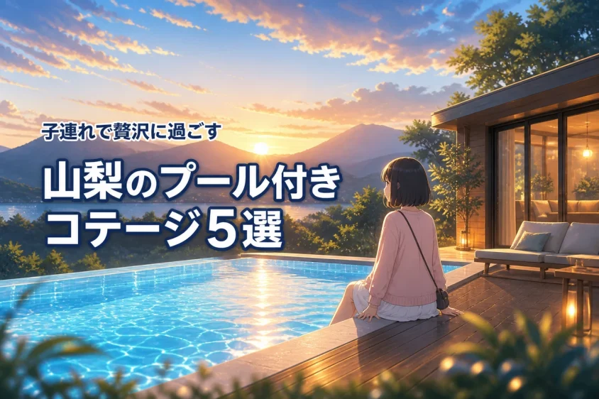 山梨でプール付きコテージのおすすめ5選！子連れでも周りを気にせず贅沢に過ごすならここ