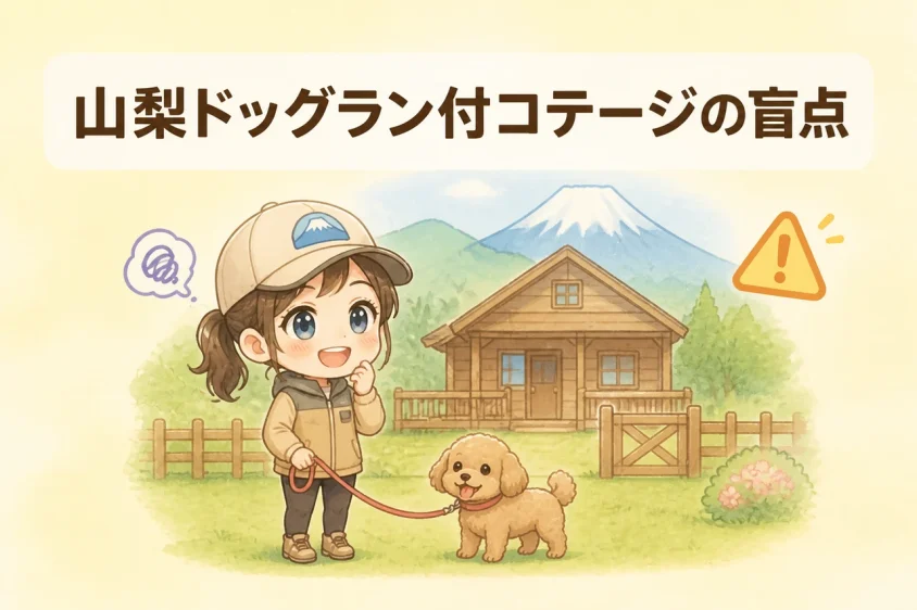 山梨のドッグラン付きコテージに泊まるデメリット