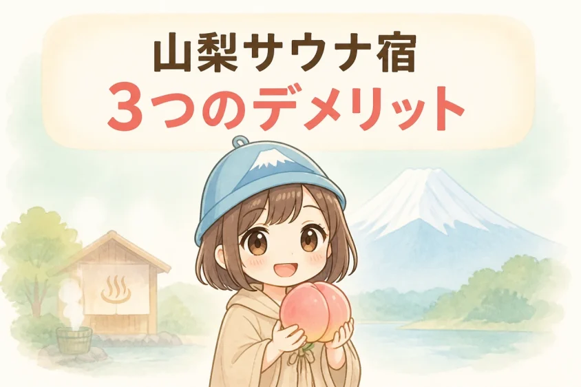 山梨のサウナ付き宿を予約するデメリット3つ