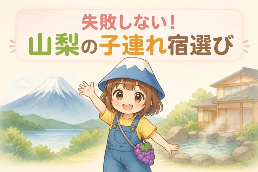 子供と泊まる山梨の宿を選ぶコツ