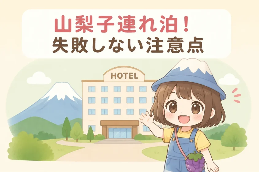 山梨でホテルに子連れ宿泊する際の注意点