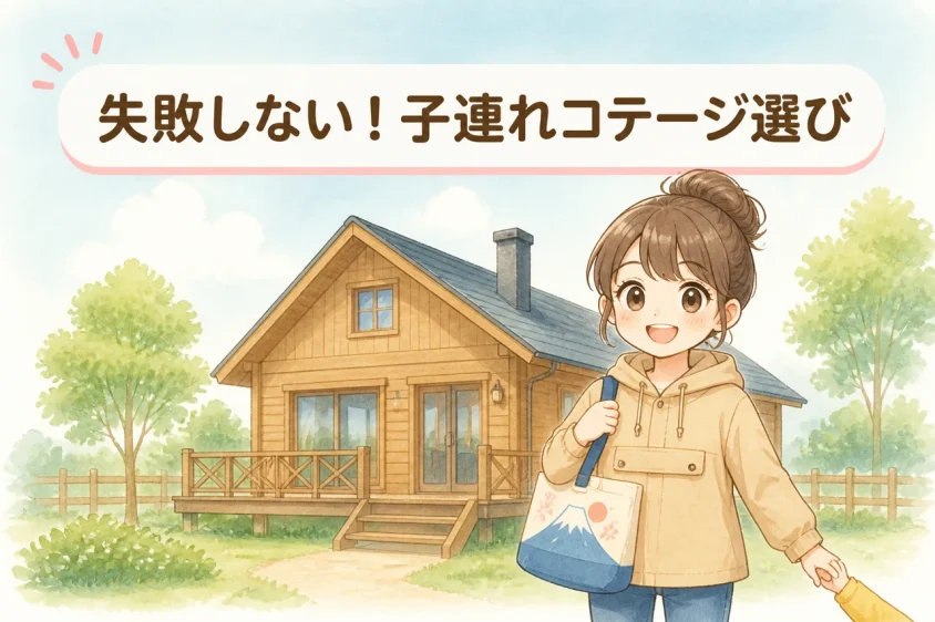 子連れでコテージを選ぶ際の重要ポイント