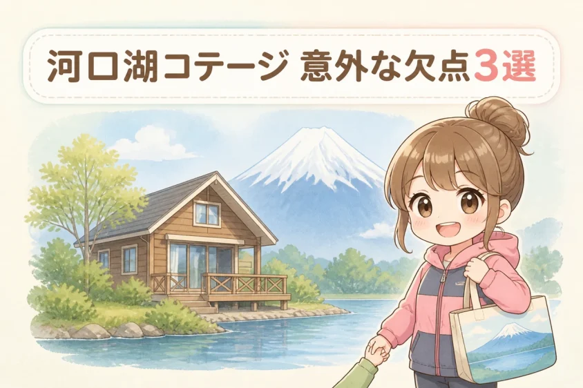 河口湖のコテージ宿泊のデメリット3つ