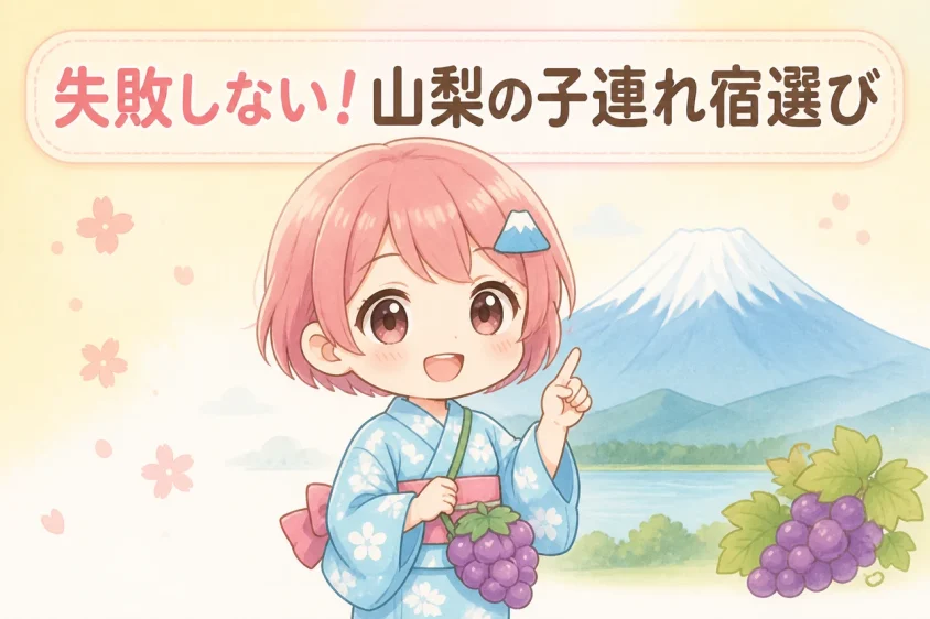 山梨で子連れ旅行を成功させる宿の選び方