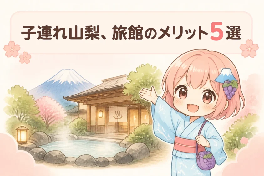 子連れで山梨の旅館に宿泊するメリット5つ