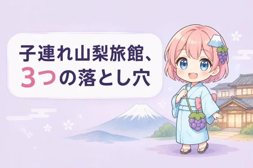 子連れで山梨の旅館に宿泊するデメリット3つ