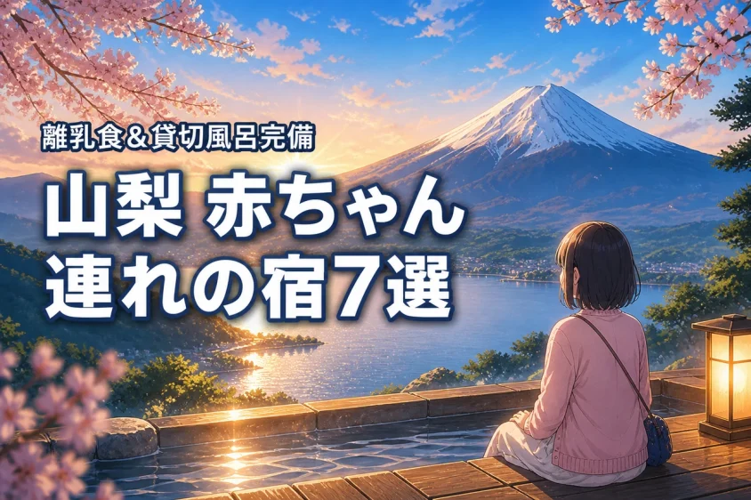 山梨で赤ちゃん連れにおすすめの宿7選！離乳食や貸切風呂完備で安心の旅を