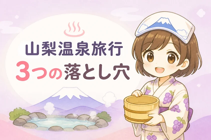 山梨の温泉旅行における注意点とデメリット3つ