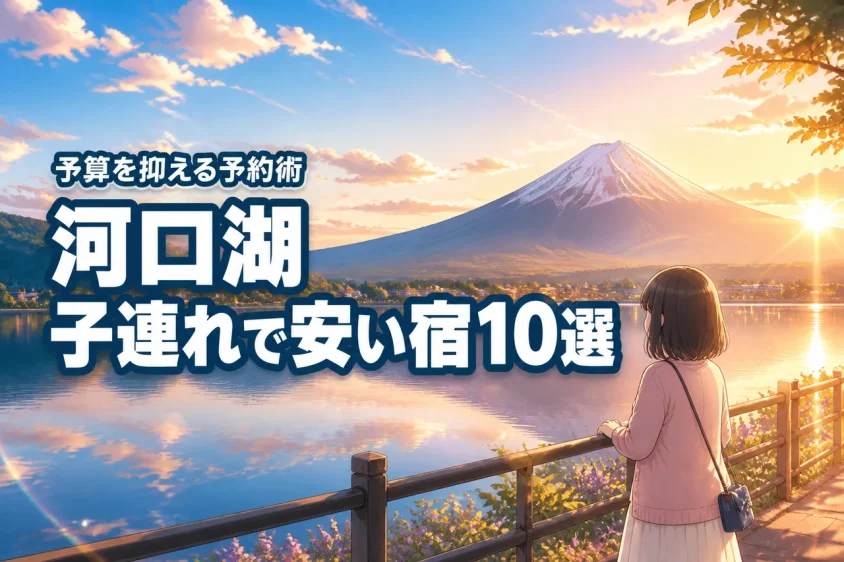 河口湖で子連れに安いホテル10選！家族旅行の予算を抑える予約のコツ
