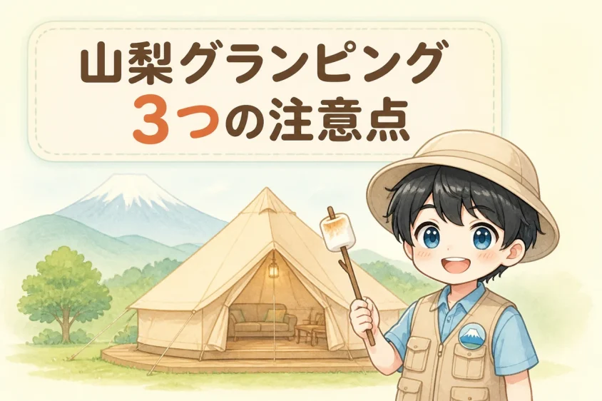 山梨のグランピングでの注意点3つ