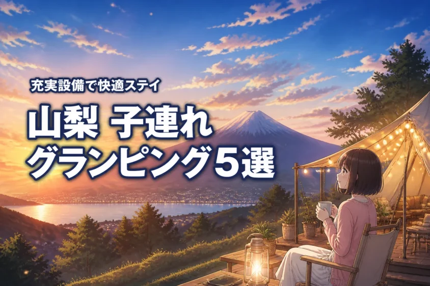 【保存版】山梨で子連れグランピングを満喫！設備充実のおすすめ5選と滞在メリット