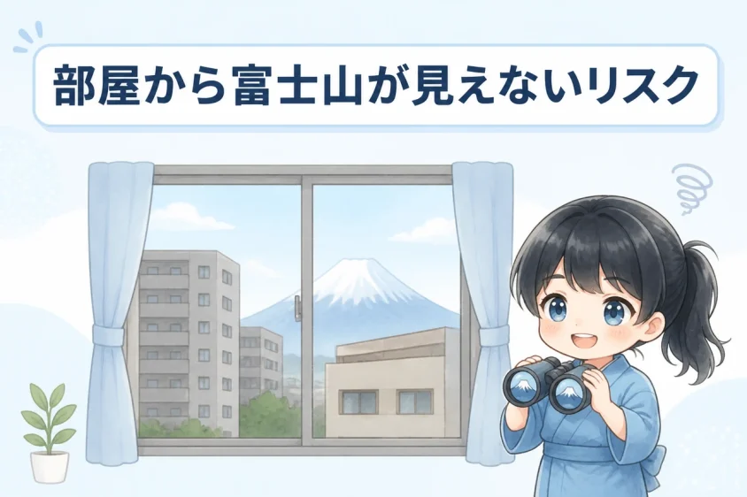 部屋から富士山が見えないリスクや注意点