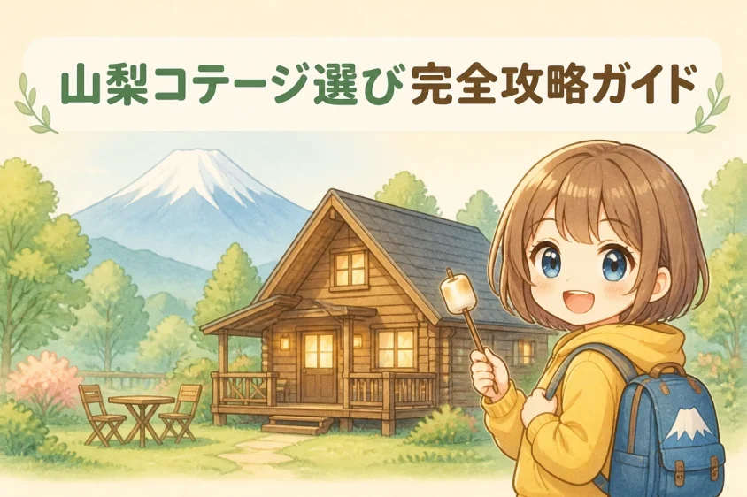 山梨のコテージ選びのポイントと周辺情報