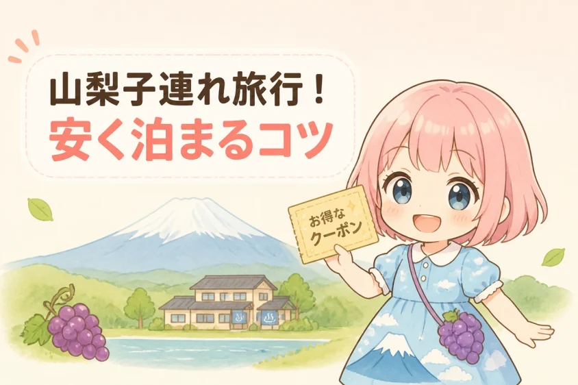 山梨の子連れ旅行で宿泊費を安く抑えるコツ