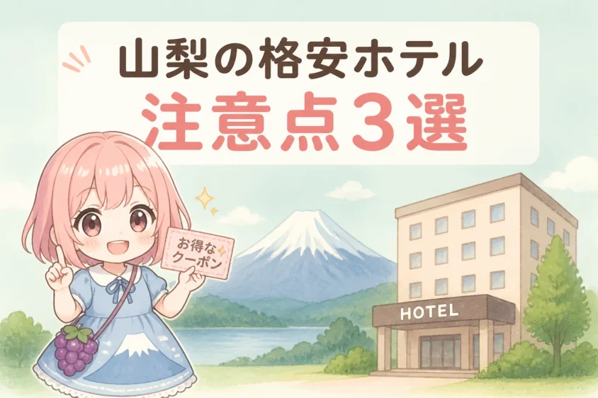 山梨の安いホテルを利用する際の注意点3つ