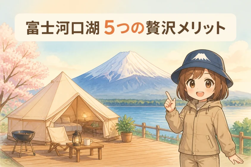 グランピングヴィレッジ富士河口湖の5つのメリット