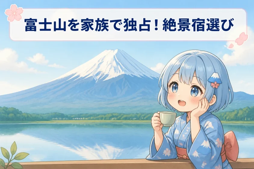 富士山の絶景を家族で楽しむ宿の選び方