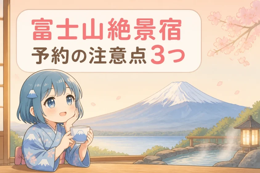 富士山の見える宿を予約する注意点3つ